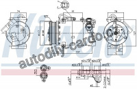 Kompresor, klimatizace NISSENS 890040