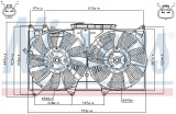 Ventilátor chladiče NISSENS 85487