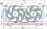 Ventilátor chladiče NISSENS 85074