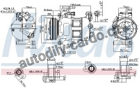 Kompresor klimatizace NISSENS 890062