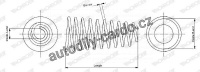 Pružina tlumiče pérování MONROE (MOSP3743, MO SP3743), zadní