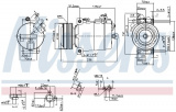 Kompresor klimatizace NISSENS 890043