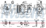 Kompresor klimatizace NISSENS 890087