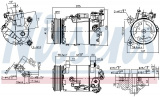 Kompresor klimatizace NISSENS 890099