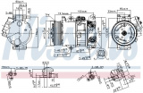 Kompresor klimatizace NISSENS 890144