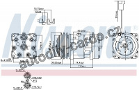 Kompresor klimatizace NISSENS 890222