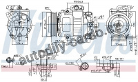 Kompresor klimatizace NISSENS 89026