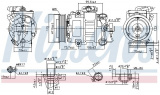 Kompresor klimatizace NISSENS 89026