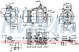 Kompresor klimatizace NISSENS 890322