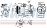 Kompresor klimatizace NISSENS 890297