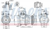 Kompresor klimatizace NISSENS 89289