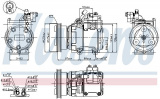 Kompresor klimatizace NISSENS 89277