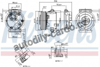 Kompresor klimatizace NISSENS 89323