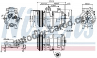 Kompresor klimatizace NISSENS 89317