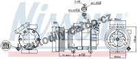 Kompresor klimatizace NISSENS 89332