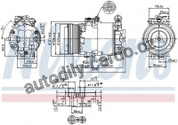 Kompresor klimatizace NISSENS 89322