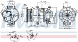 Kompresor klimatizace NISSENS 89309