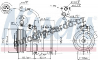 Kompresor klimatizace NISSENS 89376