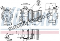 Kompresor klimatizace NISSENS 89290