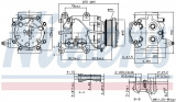 Kompresor klimatizace NISSENS 89365