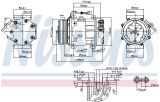 Kompresor klimatizace NISSENS 89347