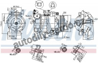 Kompresor klimatizace NISSENS 89350