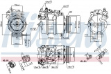 Kompresor klimatizace NISSENS 89417