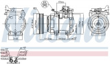 Kompresor klimatizace NISSENS 89387