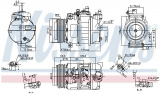 Kompresor klimatizace NISSENS 89496