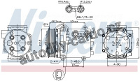 Kompresor klimatizace NISSENS 89551