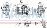 Kompresor klimatizace NISSENS 89554