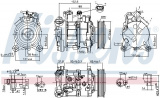 Kompresor klimatizace NISSENS 89593