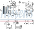 Kompresor klimatizace NISSENS 89265