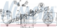 Kompresor klimatizace NISSENS 89255