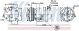 Kompresor klimatizace NISSENS 89257