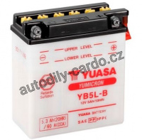 Motobaterie YUASA YB5L-B 5Ah 65A 12V P+ /121x61x131/