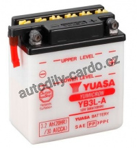 Motobaterie YUASA YB3L-A 3Ah 32A 12V P+ /99x57x111/