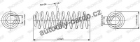 Pružina tlumiče pérování MONROE (MOSP3327, MO SP3327)