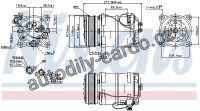 Kompresor klimatizace NISSENS 89249