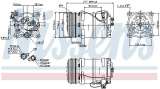 Kompresor klimatizace NISSENS 89249