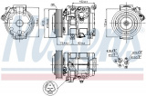 Kompresor klimatizace NISSENS 89250