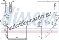 Výměník tepla NISSENS 71765