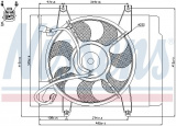 Ventilátor chladiče NISSENS 85344