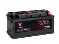 Autobaterie YUASA YBX3017 90Ah 800A 12V P+ /353x175x175/