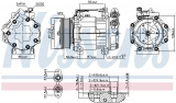 Kompresor klimatizace NISSENS 890584