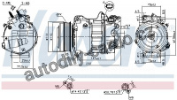 Kompresor klimatizace NISSENS 890585