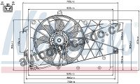 Ventilátor chladiče NISSENS 85199