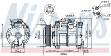 Kompresor klimatizace NISSENS 89074