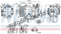 Kompresor klimatizace NISSENS 89076