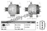 Alternátor DENSO (DE DAN950)
